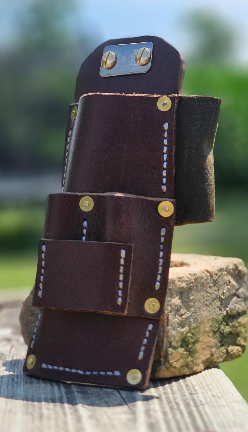 The Marksman | 3 marker sleeves, 4&quot; crescent wrench, stacked on 7&quot; plier sleeve.